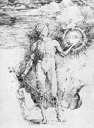 Albrecht Durer Apollo with the Solar Disc painting